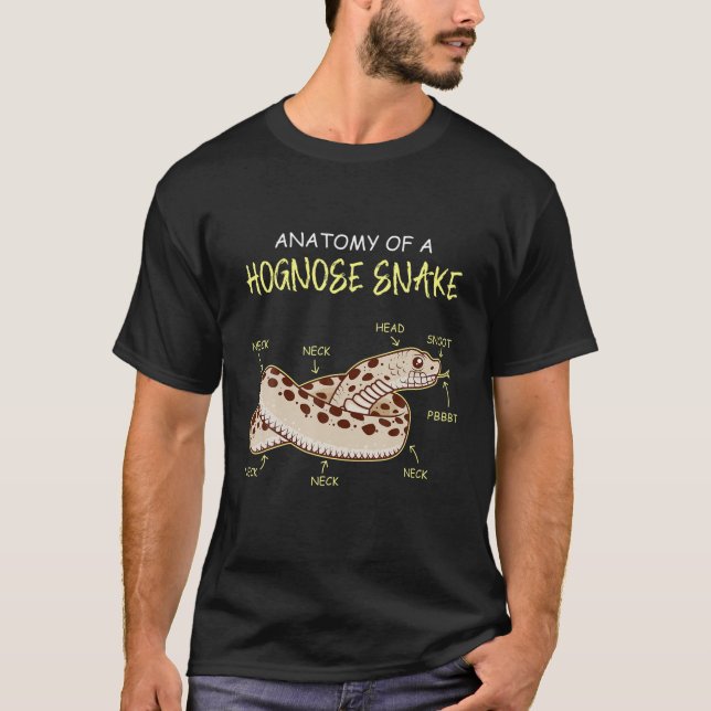 Anatomy Snake Hook-Nosed Snake Natter Hognose Snak T-Shirt (Front)