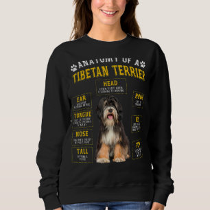 Anatomy Tibetan Terrier For Women Men Sweatshirt