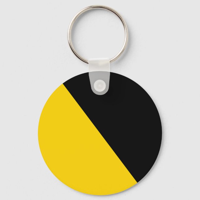 Ancap Anarchocapitalist Flag Key Ring (Front)