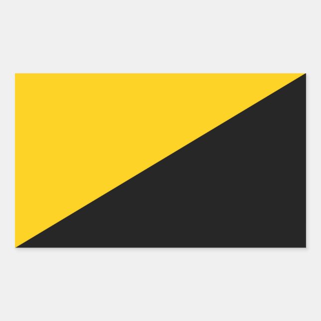 AnCap Flag Rectangular Sticker (Front)