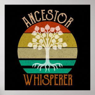 Ancestor Whisperer Genealogy Poster