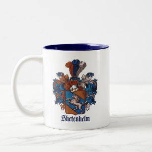 Ancestral Family Crest for Shetenhelm Two-Tone Coffee Mug