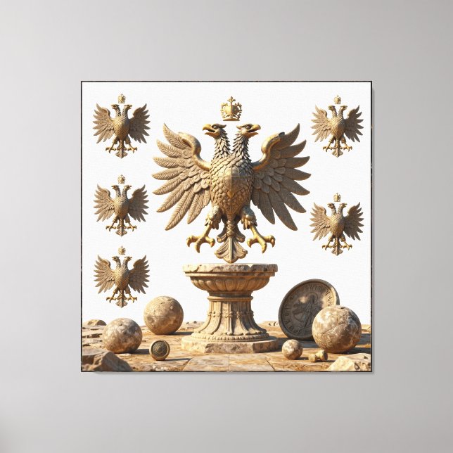 Ancestral Stone: The Eagle Prophecy Canvas Print (Front)