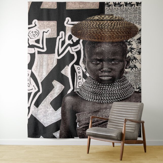 “Ancestral Threads Wall Hanging”: Tapestry (In Situ)