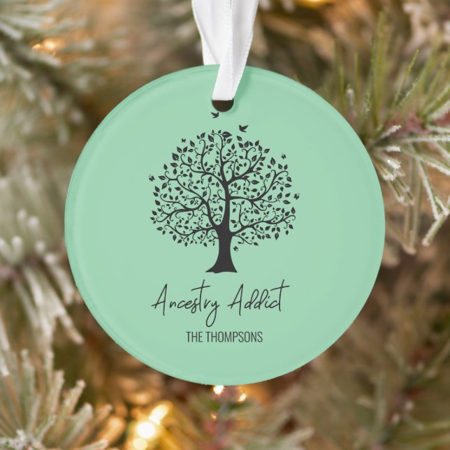Ancestry Addict Family Tree Ornament (Tree)