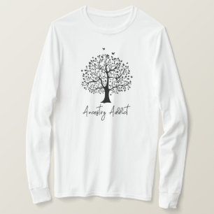 Ancestry Addict Family Tree T-Shirt