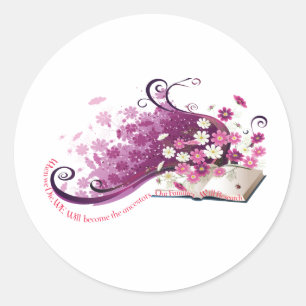 Ancestry Book Classic Round Sticker