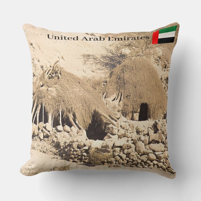  Anchient Desert Dwelling  Cushion (Front)