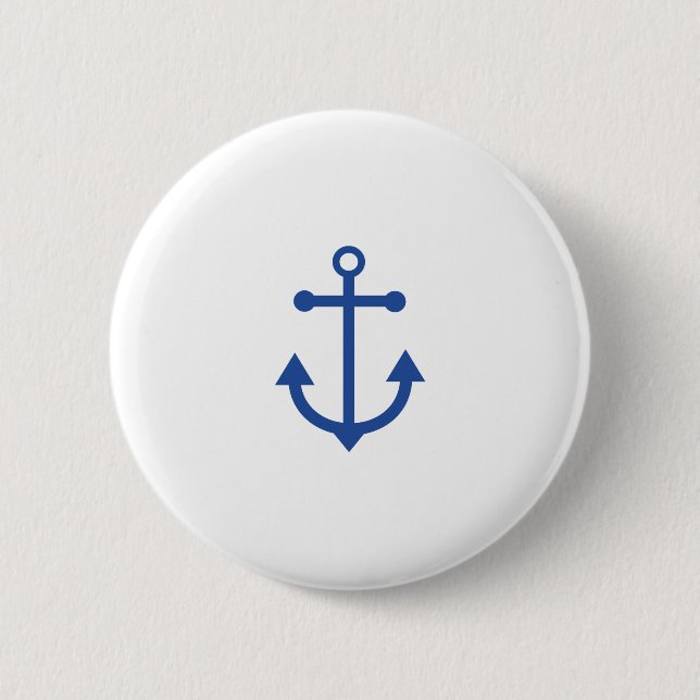 anchor 6 cm round badge (Front)