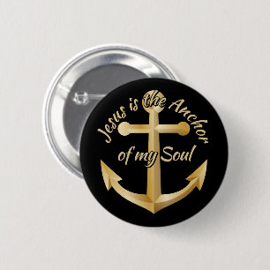 Anchor 6 Cm Round Badge