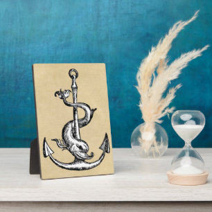 Anchor and Dolphin - Festina Lente Plaque