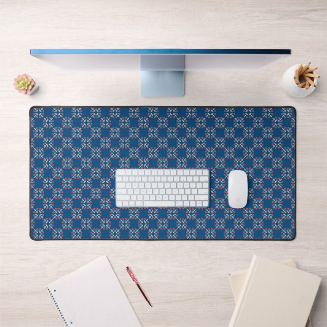 Anchor And Heart Pattern Desk Mat (Office 1)