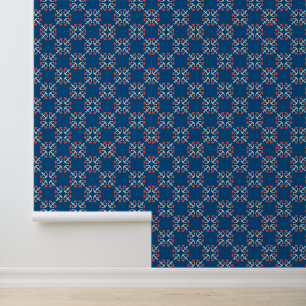 Anchor And Heart Pattern Wallpaper