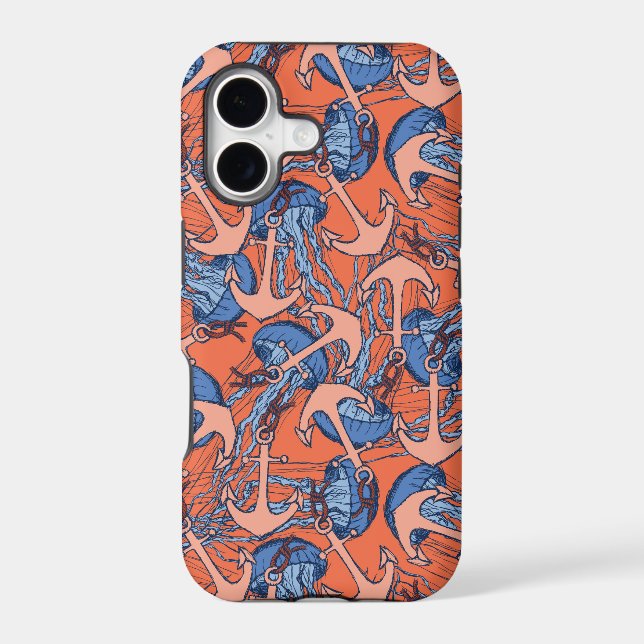 Anchor And Jellyfish Pattern (Back)