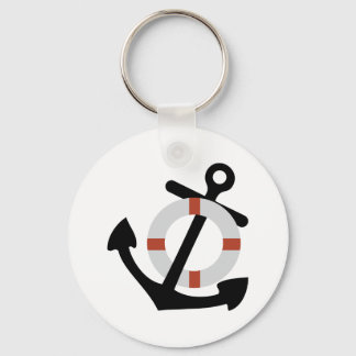 anchor and lifesaver key ring