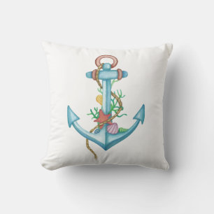 Anchor and Sea Shell Pillow