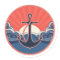 Anchor And Sea Wave Pattern