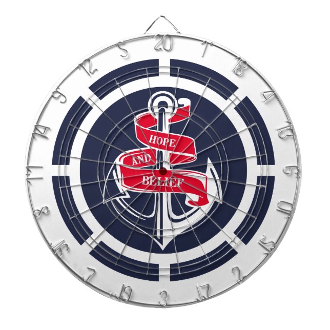 Anchor and steering wheel dartboard (Front)