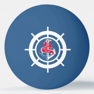 Anchor and steering wheel ping pong ball