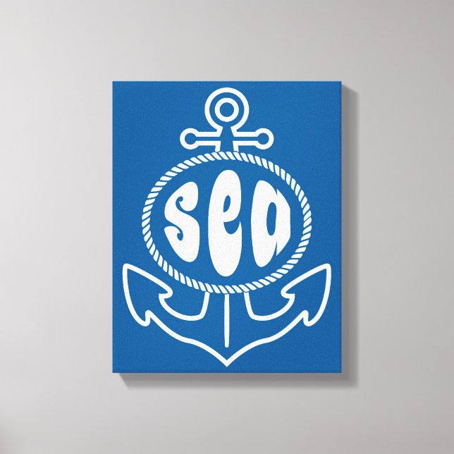 Anchor And The Sea Canvas Print (Front)
