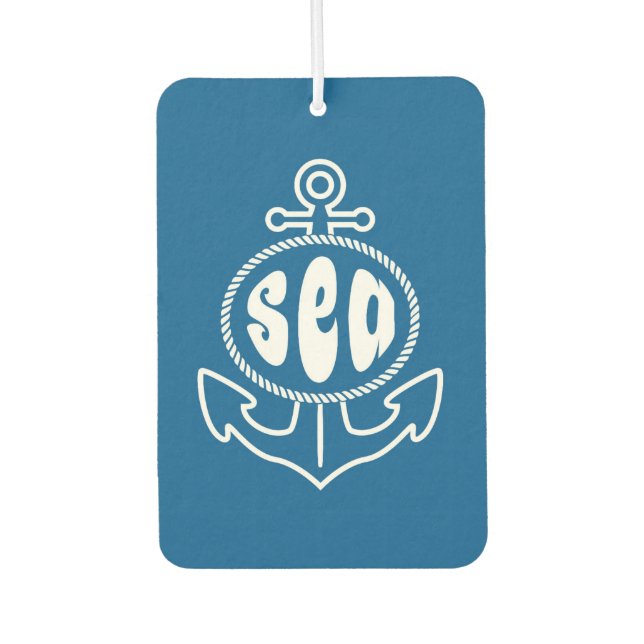 Anchor And The Sea Car Air Freshener (Front)