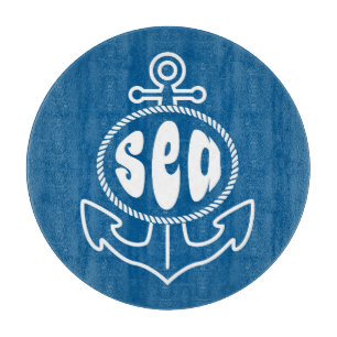 Anchor And The Sea Cutting Board