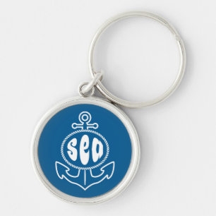 Anchor And The Sea Key Ring