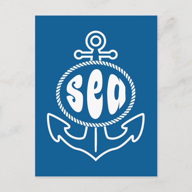 Anchor And The Sea Postcard (Front)