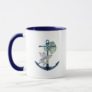 Anchor and Tropical Plants Sea Life Tropical Mug