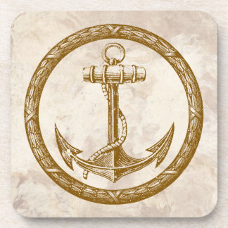Anchor and Wreath Coaster