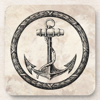 Anchor and Wreath Coaster