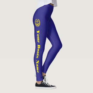 Anchor and your boats name leggings