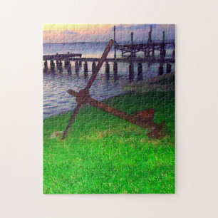 Anchor at Sunset Jigsaw Puzzle