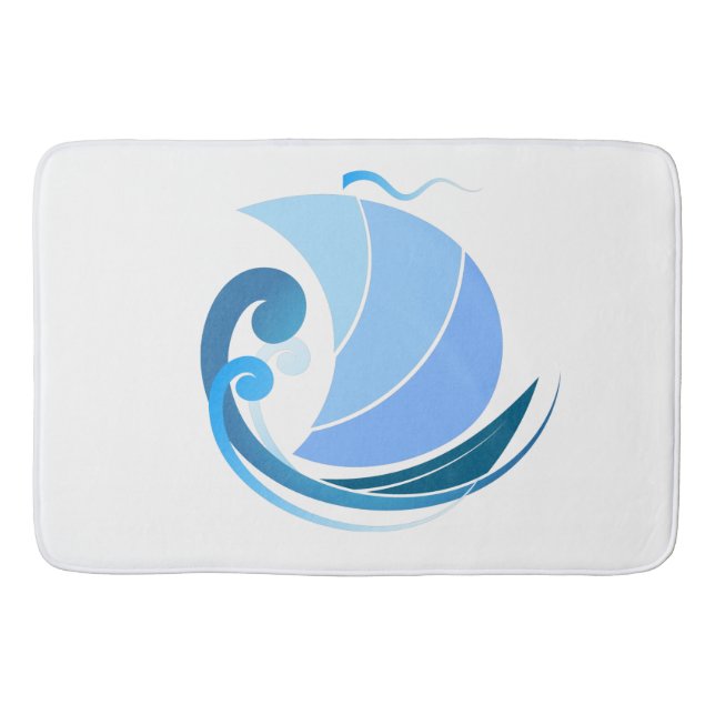  Anchor Away  Bath Mat (Front)