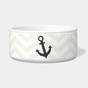 Anchor; Beige Chevron; zig zag