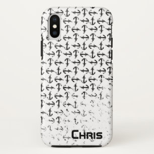 Anchor black and white iphone cellphone case