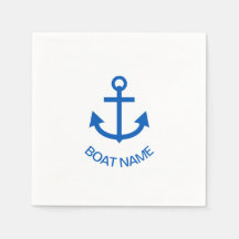 Anchor Blue Personalised Your Boat Name