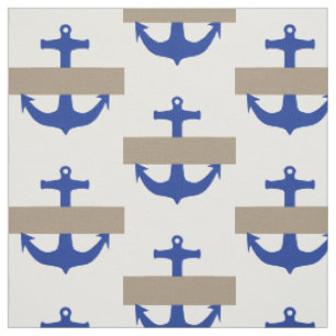 Anchor blue & stripes + your ideas fabric