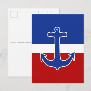 Anchor blue + your background & ideas postcard