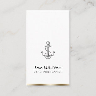 Anchor Boat Charter Fishing Business Card