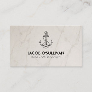 Anchor Boat Charter Fishing Business Card