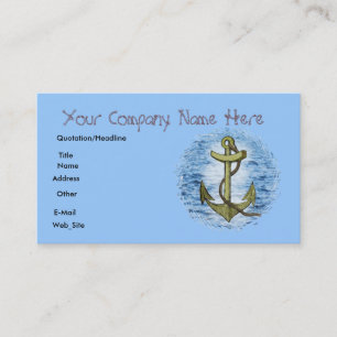 Anchor,business card
