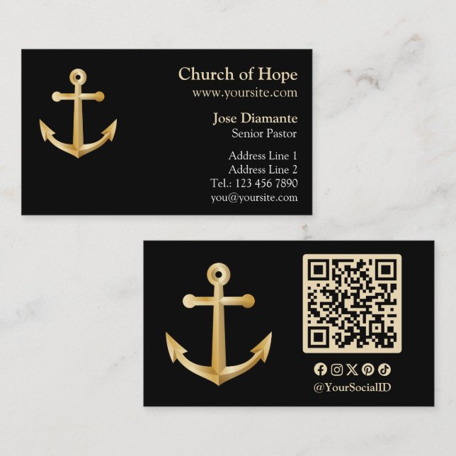 Anchor Business Card (Front/Back)
