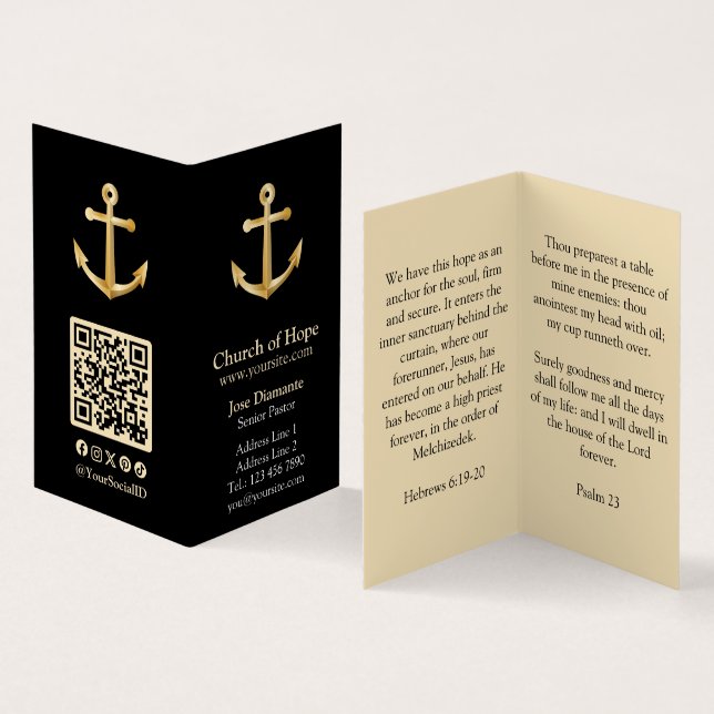 Anchor Business Card (Inside and Outside)