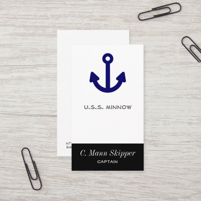 Anchor Business Card (Front/Back In Situ)