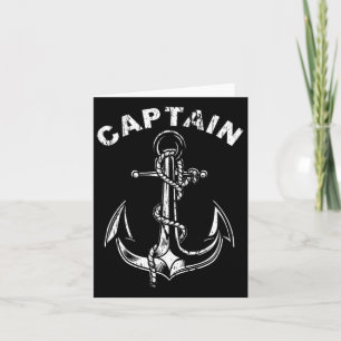 Anchor Captain Of The Boat Card