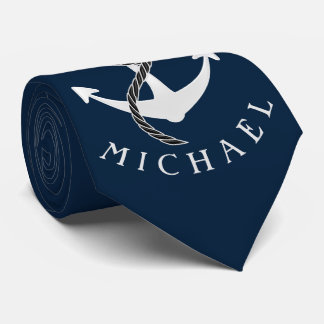 Anchor Captain Tie Custom Colour Personalised