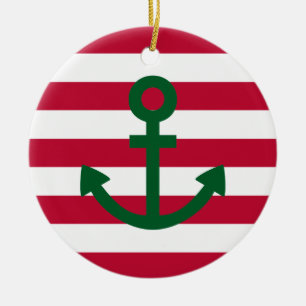 Anchor Ceramic Tree Decoration