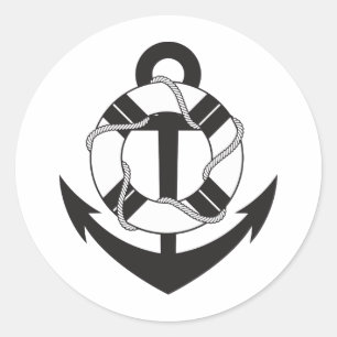 Anchor Classic Round Sticker