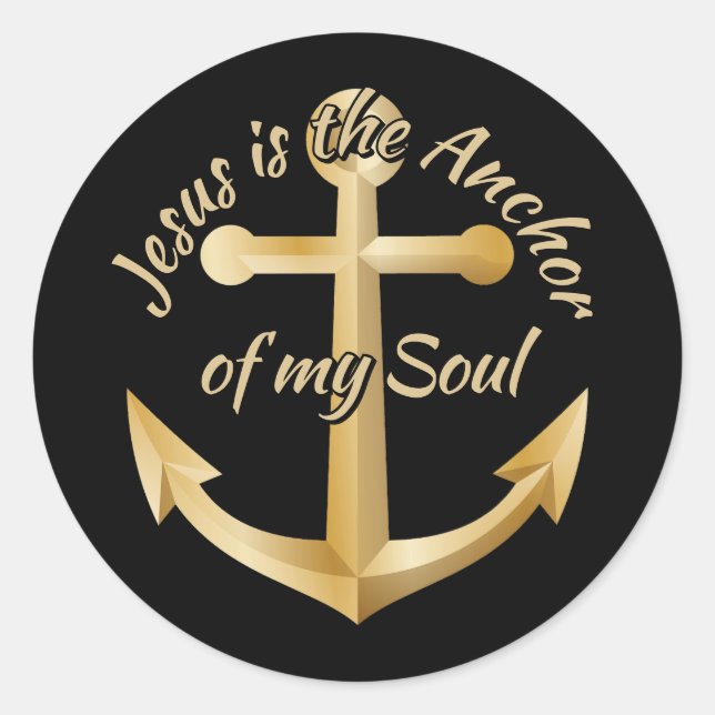Anchor Classic Round Sticker (Front)